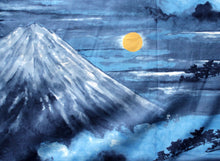 將圖片載入圖庫檢視器 Men's Easy Yukata / Kimono Robe : Japanese Traditional Clothes - Robe Mt. Fuji Navy