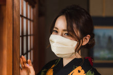 將圖片載入圖庫檢視器 IRODORI Silk Pleats Face Mask - Beige