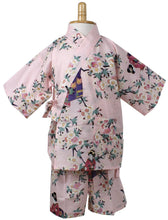 將圖片載入圖庫檢視器 Girl's Jinbei : Japanese Traditional Clothes - Lovely "Maiko" Pink