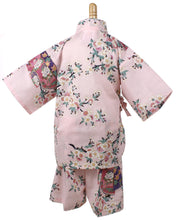 將圖片載入圖庫檢視器 Girl's Jinbei : Japanese Traditional Clothes - Lovely "Maiko" Pink