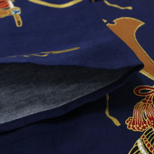 將圖片載入圖庫檢視器 Boy's Kids Yukata Robe Japanese Kimono for summer - "Samurai" Navy