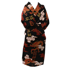 將圖片載入圖庫檢視器 Boy's Kids Yukata Robe Japanese Kimono for summer - Dragon & Cloud Black