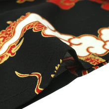 將圖片載入圖庫檢視器 Boy's Kids Yukata Robe Japanese Kimono for summer - Dragon & Cloud Black