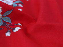 將圖片載入圖庫檢視器 Girl's Kids Jinbei Yukata Robe Kimono for Summer- Lovely "Maiko" Red