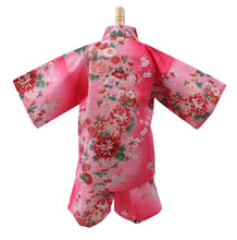 將圖片載入圖庫檢視器 Girl's Kids Jinbei Yukata Robe Kimono for Summer- Dolls in Color Gradation Pink
