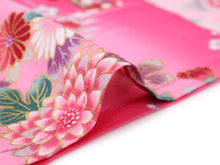 將圖片載入圖庫檢視器 Girl's Kids Jinbei Yukata Robe Kimono for Summer- Dolls in Color Gradation Pink