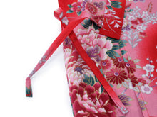將圖片載入圖庫檢視器 Girl's Kids Jinbei Yukata Robe Kimono for Summer- Dolls in Color Gradation Red