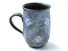 將圖片載入圖庫檢視器 Kyoto Kiyomizu Ware - Beer Mug Nanban Flower Blue