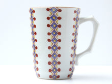 將圖片載入圖庫檢視器 Kyoto Kiyomizu Ware - Mug White Rhombus