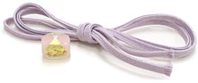 Load image into Gallery viewer, Obijime With Glass Beads Gold Silver Washi for Japanese Traditional Kimono- Purple