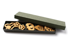 將圖片載入圖庫檢視器 Japanese Bamboo Craft: Chopstick Rests Vegetable Set of 5