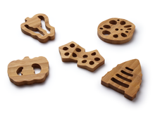 將圖片載入圖庫檢視器 Japanese Bamboo Craft: Chopstick Rests Vegetable Set of 5