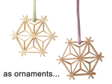 Load image into Gallery viewer, KUMIKO Asanoha Mark Coaster Ornament Set