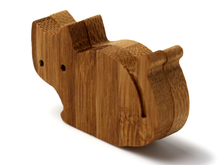 画像をギャラリービューアに読み込む, Japanese Bamboo Craft: Animal Magnet Cat