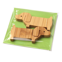 画像をギャラリービューアに読み込む, Japanese Bamboo Craft: Animal Magnet Dog