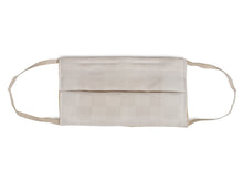 Load image into Gallery viewer, Japanese Linen x Silk Summer Pleats Face Mask - Beige