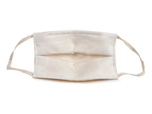 Load image into Gallery viewer, Japanese Linen x Silk Summer Pleats Face Mask - Beige