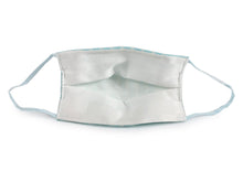 Load image into Gallery viewer, Japanese Linen x Silk Summer Pleats Face Mask - Mint Blue