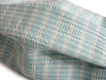 Load image into Gallery viewer, Japanese Linen x Silk Summer Pleats Face Mask - Mint Blue