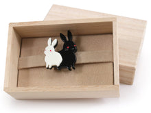 Load image into Gallery viewer, Obidome for Japanese Traditional Kimono - Acrylic Rabbit