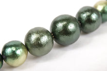 画像をギャラリービューアに読み込む, Men's Kimono Haori Himo String for Japanese Traditional Clothes Kimono- Cotton Pearl Clip Green x Gold