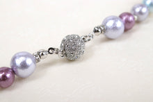 將圖片載入圖庫檢視器 Ladies' Kimono Haori Himo String for Japanese Traditional Clothes- Cotton Pearl Magnet Clip Lavender