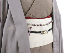 画像をギャラリービューアに読み込む, Ladies' Kimono Haori Himo String for Japanese Traditional Clothes- Cotton Pearl Magnet Clip Amethyst