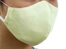 Load image into Gallery viewer, IROHIKARI 3D Silk Face Mask - Yellow Green