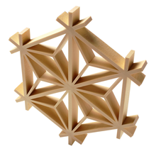 Load image into Gallery viewer, KUMIKO Asanoha Mark Coaster Ornament Set