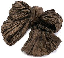 將圖片載入圖庫檢視器 Ladies Polyester Shirring Obi Belt;Heko Obi for Japanese Traditional Kimono/Yukata: Glossy Dark Brown