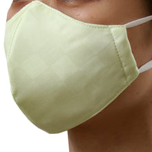 Load image into Gallery viewer, IROHIKARI 3D Silk Face Mask - Yellow Green