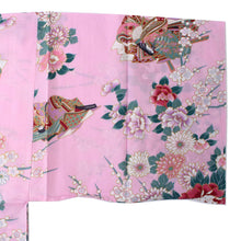 將圖片載入圖庫檢視器 Women's Happi Coat: Kimono Robe - Princess&Peony Pink