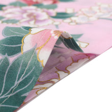 將圖片載入圖庫檢視器 Women's Happi Coat: Kimono Robe - Princess&Peony Pink