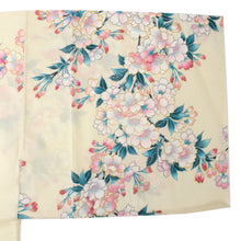將圖片載入圖庫檢視器 Women's Happi Coat: Kimono Robe - Cherry Blossom White