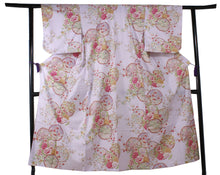將圖片載入圖庫檢視器 Women's Easy Yukata / Kimono Robe : Japanese Traditional Clothes - Colorful Circles Pink
