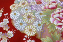 Load image into Gallery viewer, Women's Easy Yukata / Kimono Robe : Japanese Traditional Clothes - Colorful Circles Red