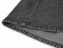 將圖片載入圖庫檢視器 Men's Denim Unlined Kimono with Pockets Black: Japanese Traditional Clothes