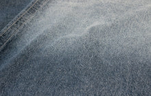 將圖片載入圖庫檢視器 Men's Damaged Denim Unlined Kimono with Pockets Navy: Japanese Traditional Clothes