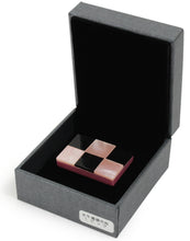 將圖片載入圖庫檢視器 Buffalo Horn Raden Obidome for Japanese Traditional Kimono - Checkered Lattice