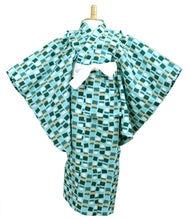 將圖片載入圖庫檢視器 0507us★英語★■女孩棉浴衣兵士帶2件套frreen Green Scandinavian Design