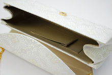 將圖片載入圖庫檢視器 Formal Clutch Bag  for Japanese Traditional Clothes : Silver Gold Chain - Robe Elegant