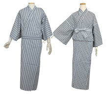 画像をギャラリービューアに読み込む, Unisex Ryokan Yukata with Cloth Cord - 165 ~ 180cm