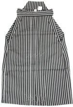 將圖片載入圖庫檢視器 男の子 ポリエステル 袴 小物 セット 7点 ストライプ ブラック