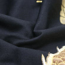 將圖片載入圖庫檢視器 Men's Happi Coat: Kimono Robe - Dragon & Eagle BLACK