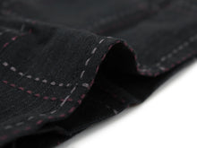 將圖片載入圖庫檢視器 Men's Easy Yukata Coordinate Set of 4 Items For Beginners :Black/ Dotted Line Red Stripe