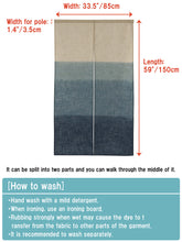 將圖片載入圖庫檢視器 Noren Japanese Doorway Curtain Tapestry  "Blue Gradation"