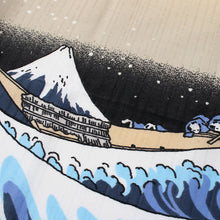 Load image into Gallery viewer, Noren Japanese Doorway Curtain Tapestry Ukiyoe "The Great Wave"