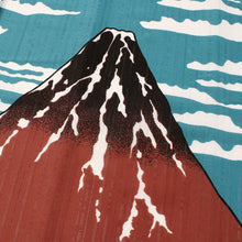 Load image into Gallery viewer, Noren Japanese Doorway Curtain Tapestry Ukiyoe "Red Fuji"