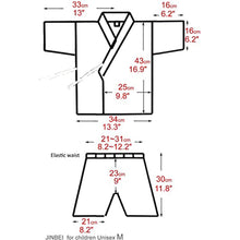 將圖片載入圖庫檢視器 Kids Ninja Jinbei Yukata Robe Kimono for Summer - Black