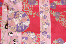將圖片載入圖庫檢視器 Women's Easy Yukata / Kimono Robe : Japanese Traditional Clothes - "GEISHA" Beauty on Stripe Pink